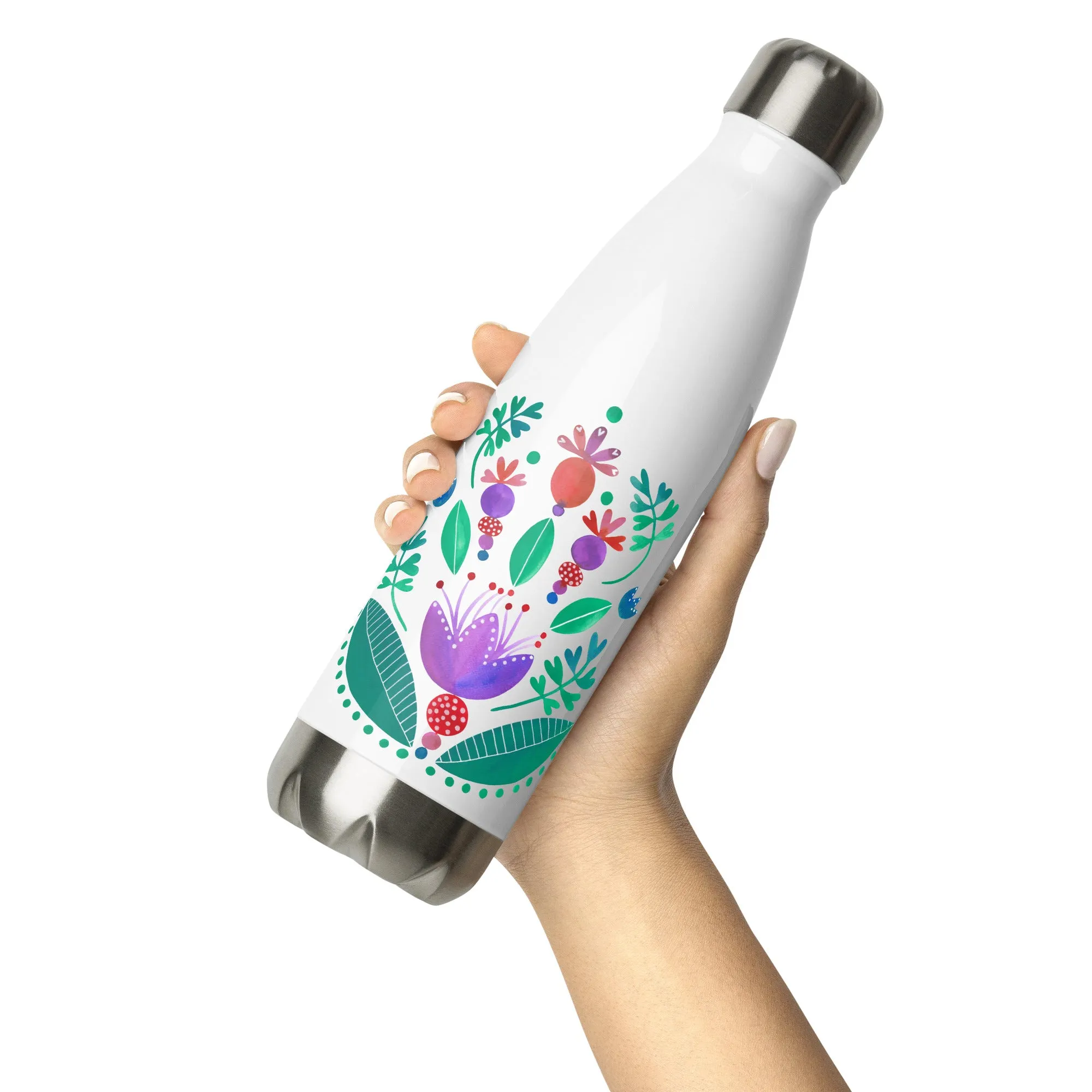 Balancing Flowers - Stainless Steel Water Bottle