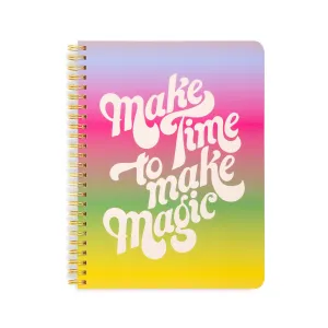 Ban.do Make Time to Make Magic Rough Draft Mini Notebook | Double-wire Spiral Small Colorful Journal