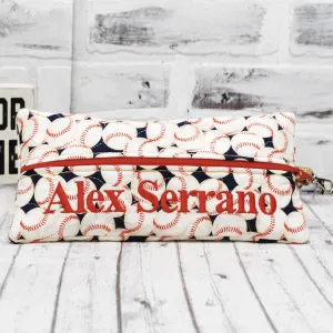 Baseball Personalized Quilted Pouch
