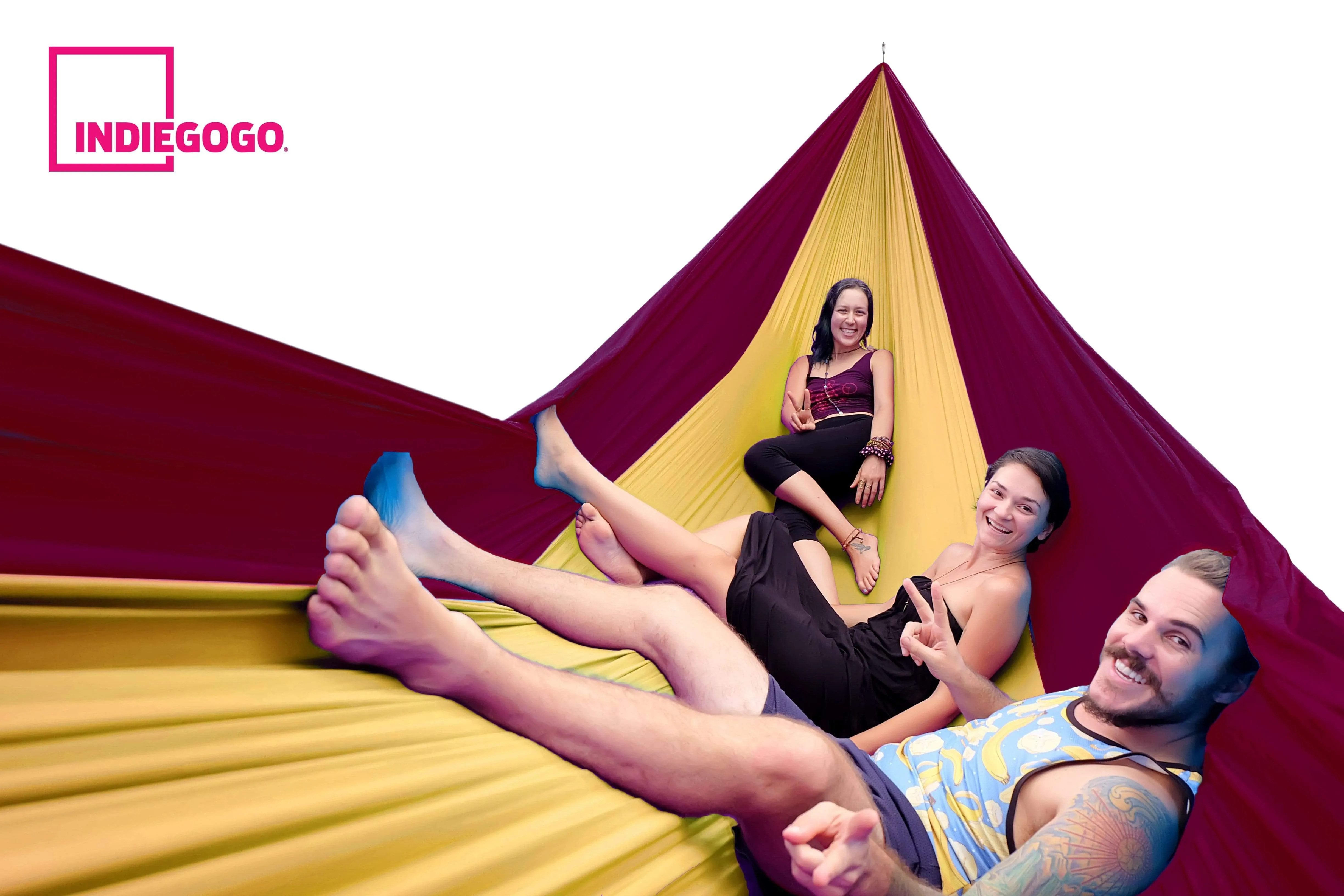 BaseCamp Hammock™ - Gold & Maroon by Flying Squirrel Outfitters