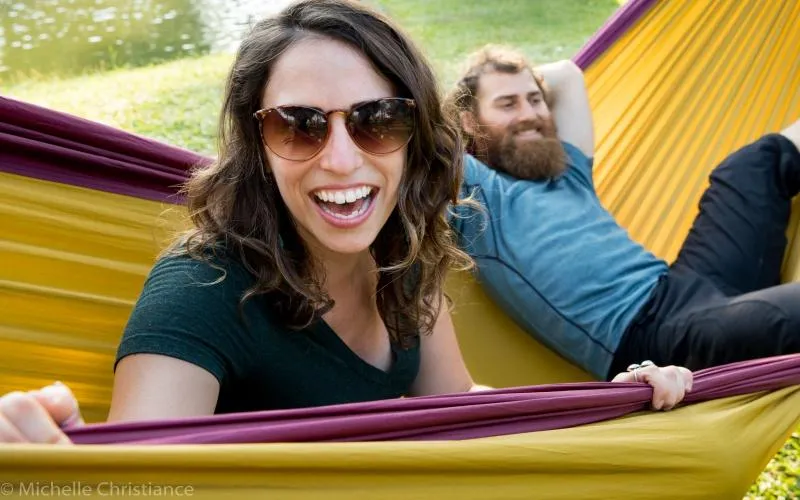 BaseCamp Hammock™ - Gold & Maroon by Flying Squirrel Outfitters