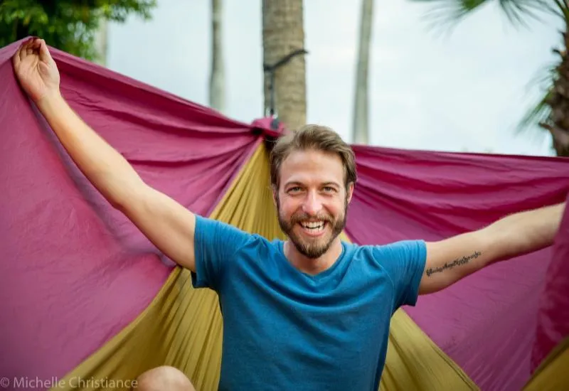BaseCamp Hammock™ - Gold & Maroon by Flying Squirrel Outfitters