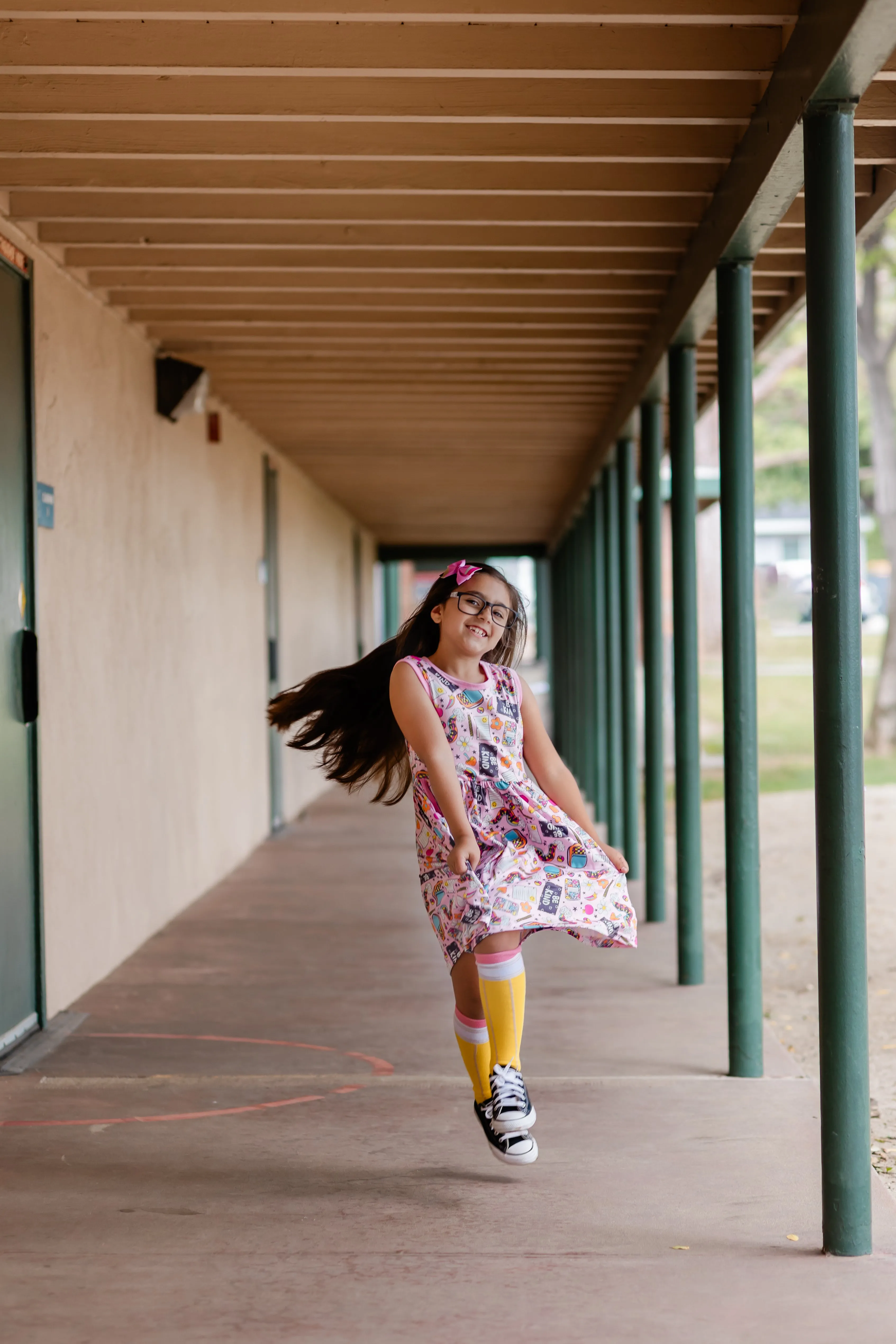 BE KIND BACK TO SCHOOL DRESS WITH POCKETS