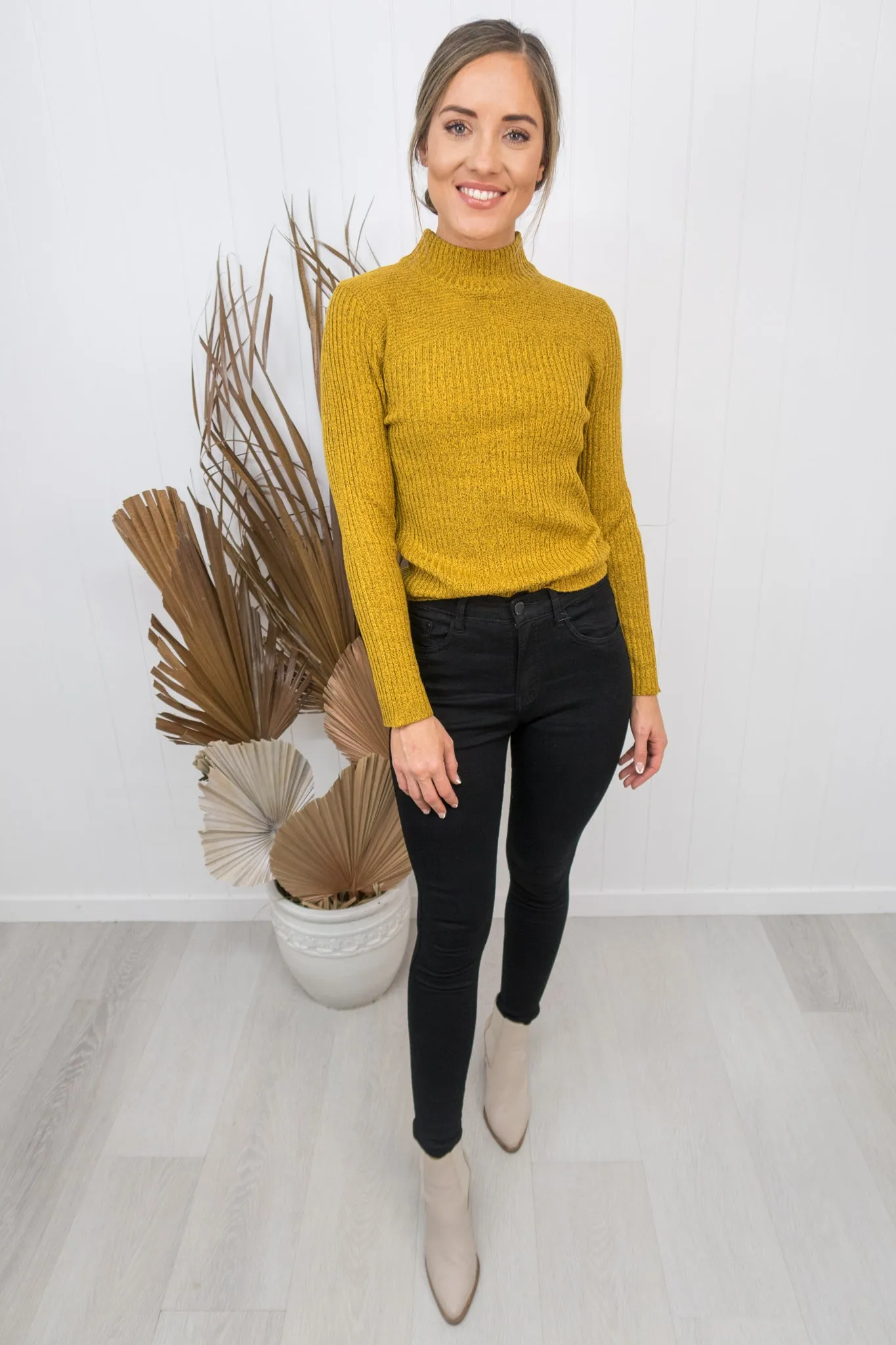 Benny Knit -Mustard