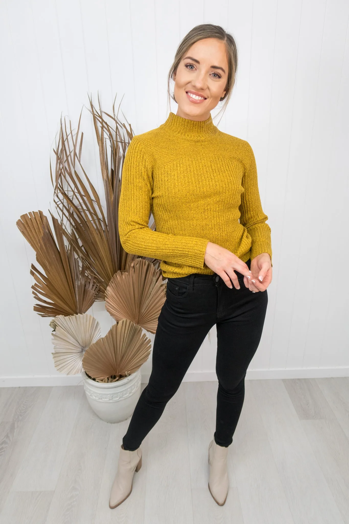 Benny Knit -Mustard