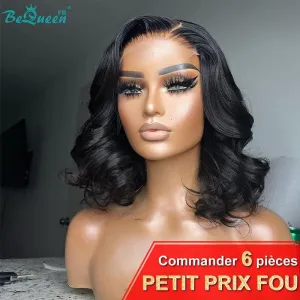 BeQueen Perruque “Vivien” en Closure Bob Petit Prix FOU