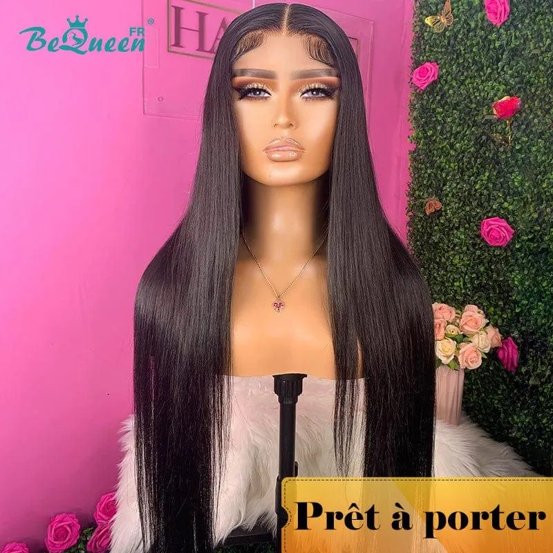 BeQueen "Mina" Perruque Customisée Longue Lisse Prêt à porter Sans Colle 4X4