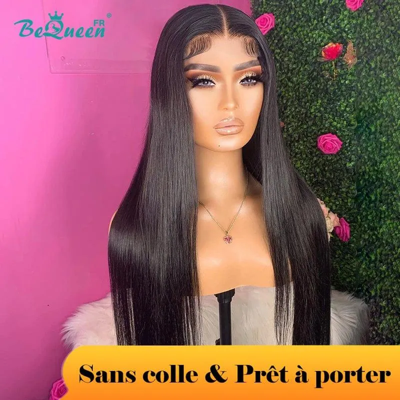 BeQueen "Mina" Perruque Customisée Longue Lisse Prêt à porter Sans Colle 4X4