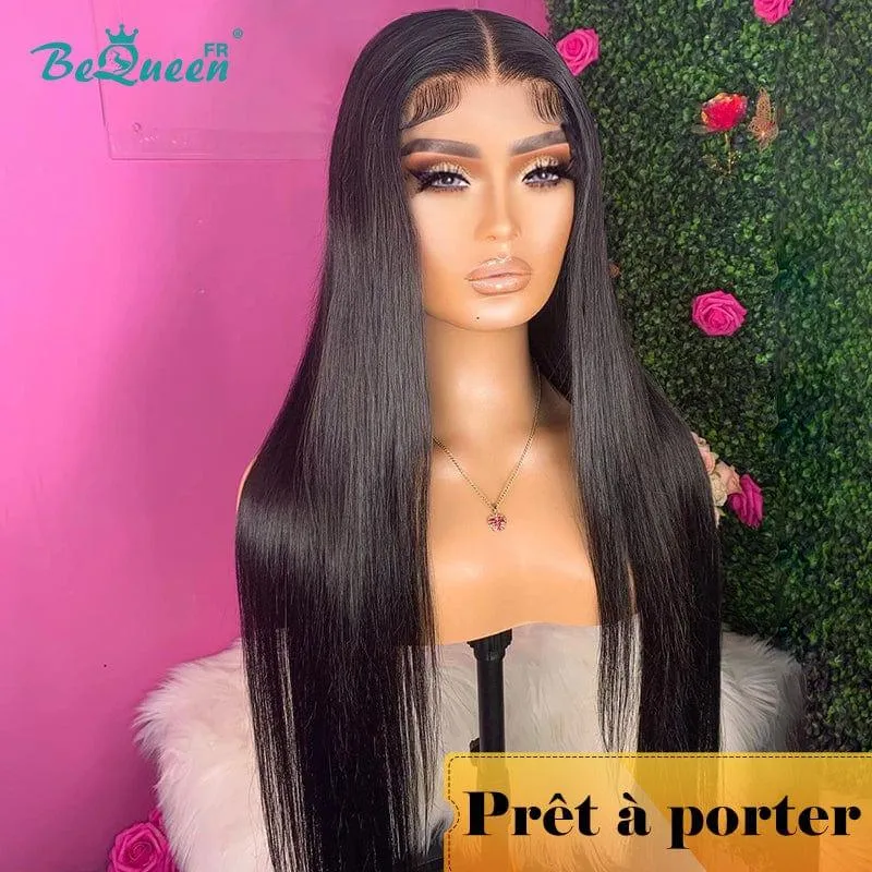 BeQueen "Mina" Perruque Customisée Longue Lisse Prêt à porter Sans Colle 4X4