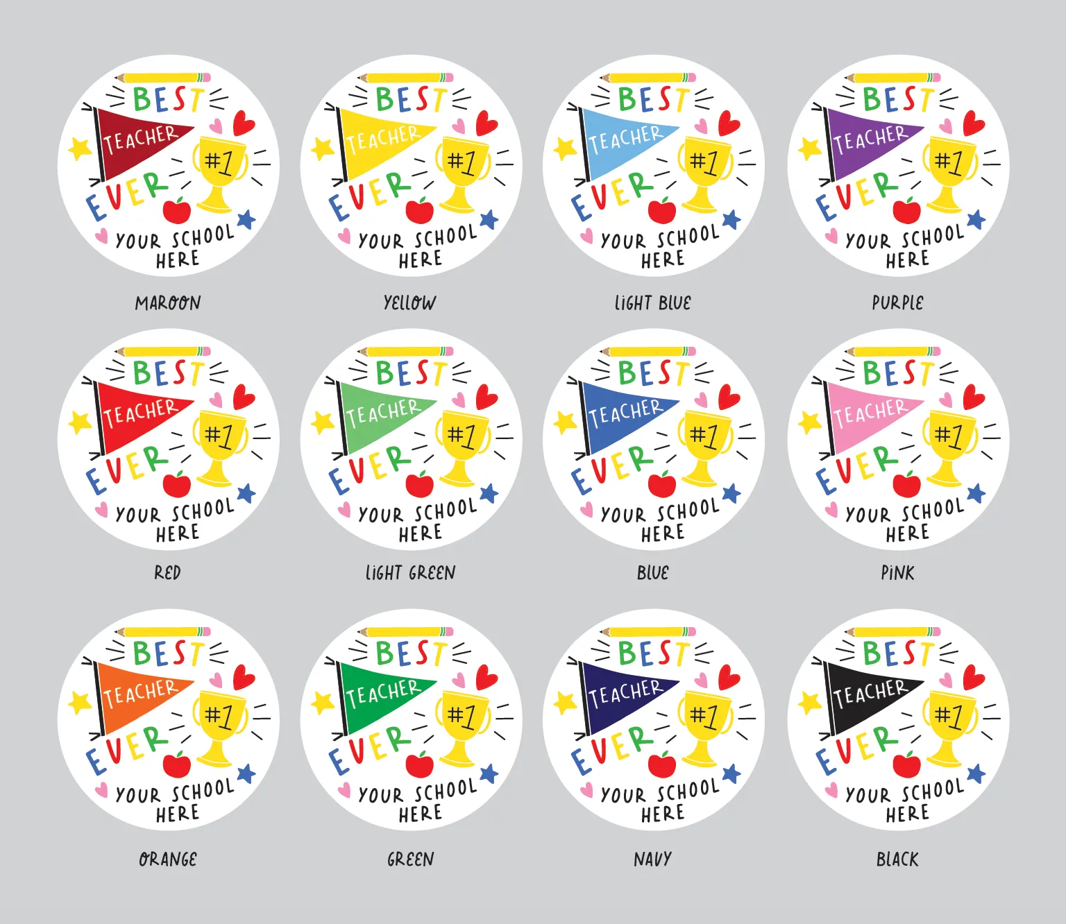 BEST TEACHER EVER | CUSTOM MUG <p style=font-size:12px>*2 sizes</p>