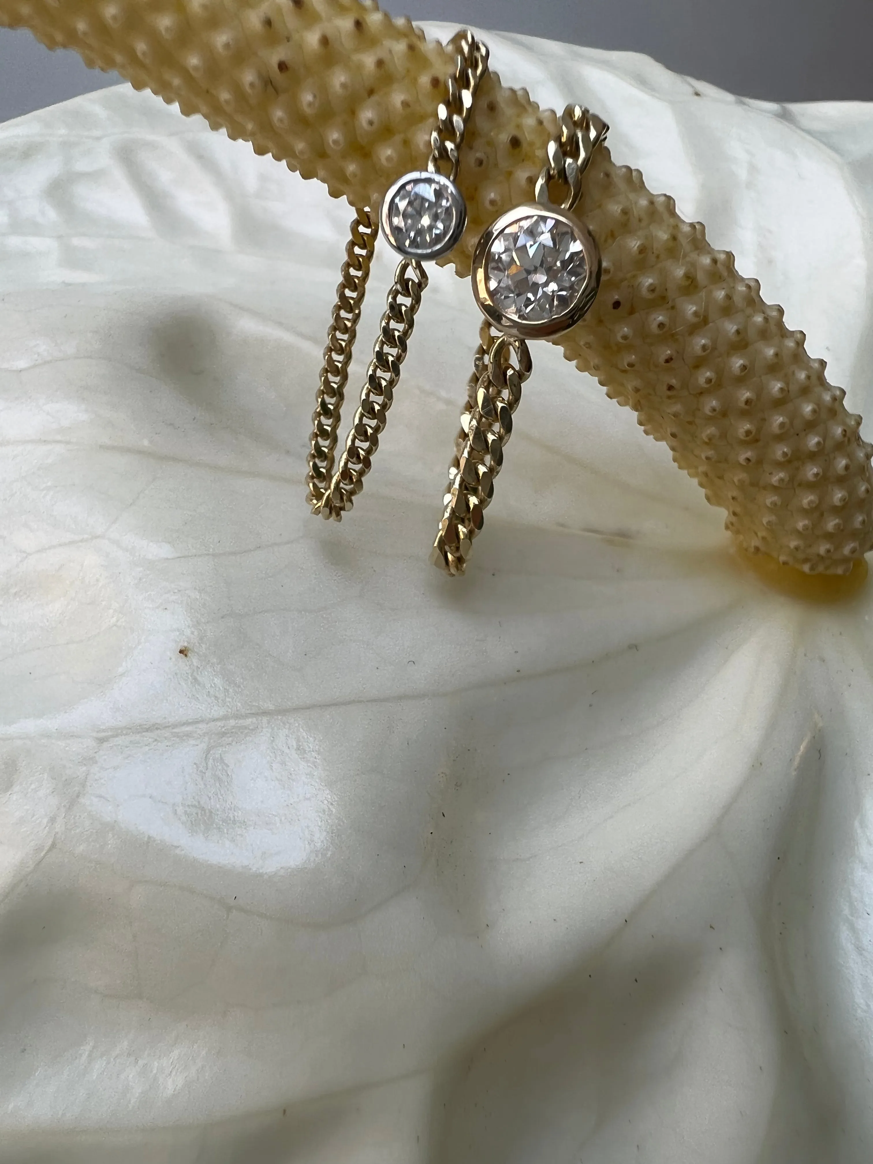 Bezel Diamond Cuban Link Ring (3.8mm)