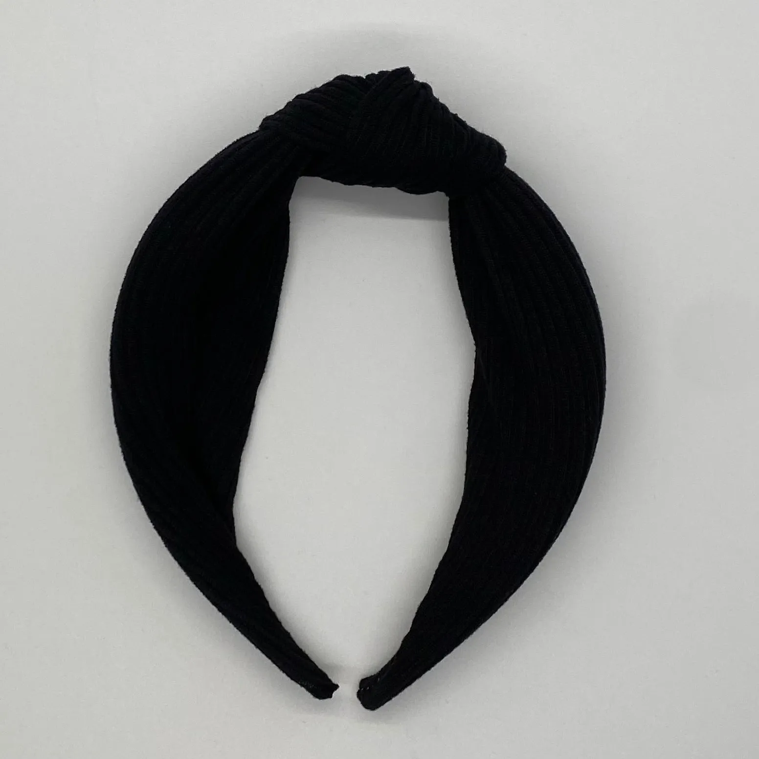 Black Top Knot Headband
