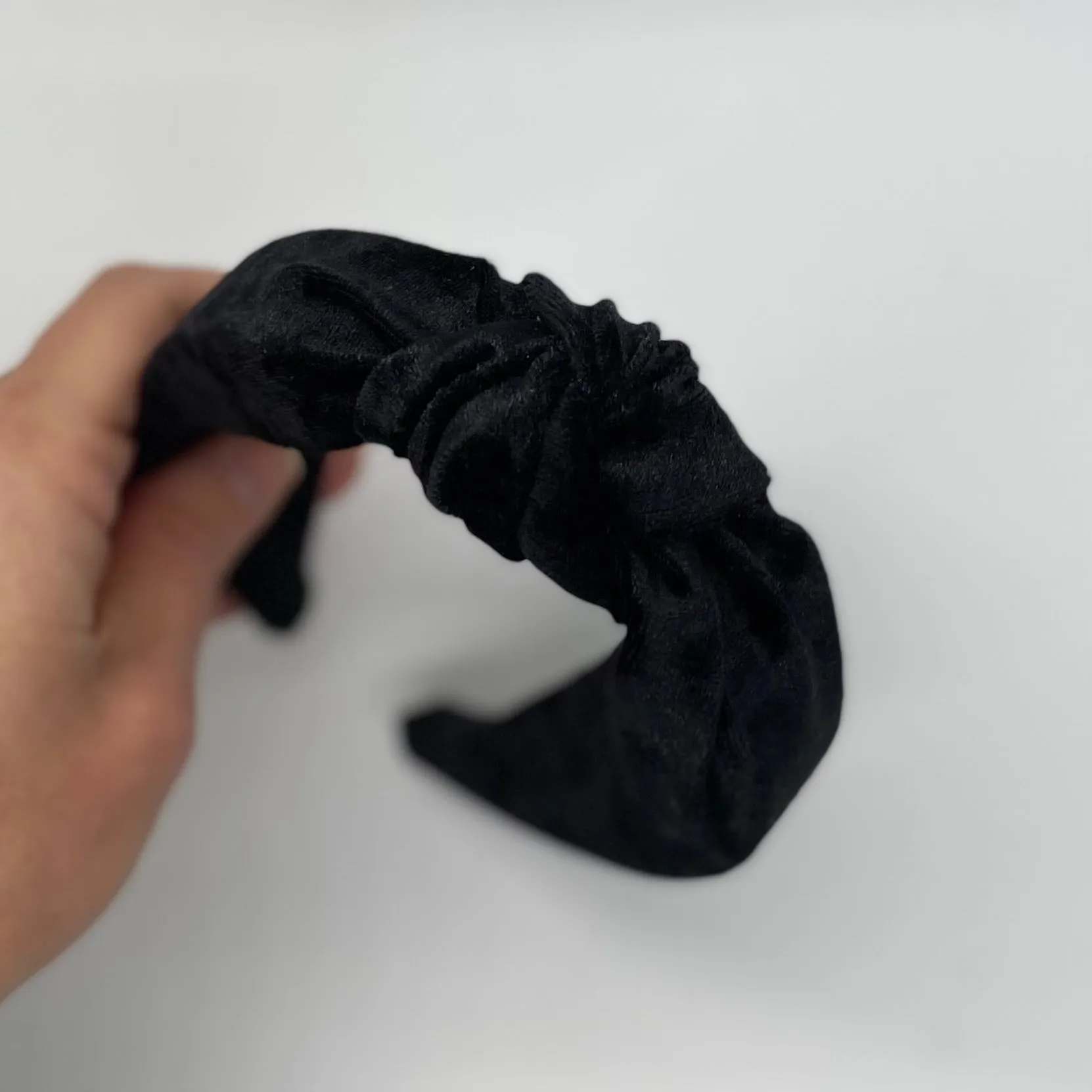 Black Velvet Top Knot Headband