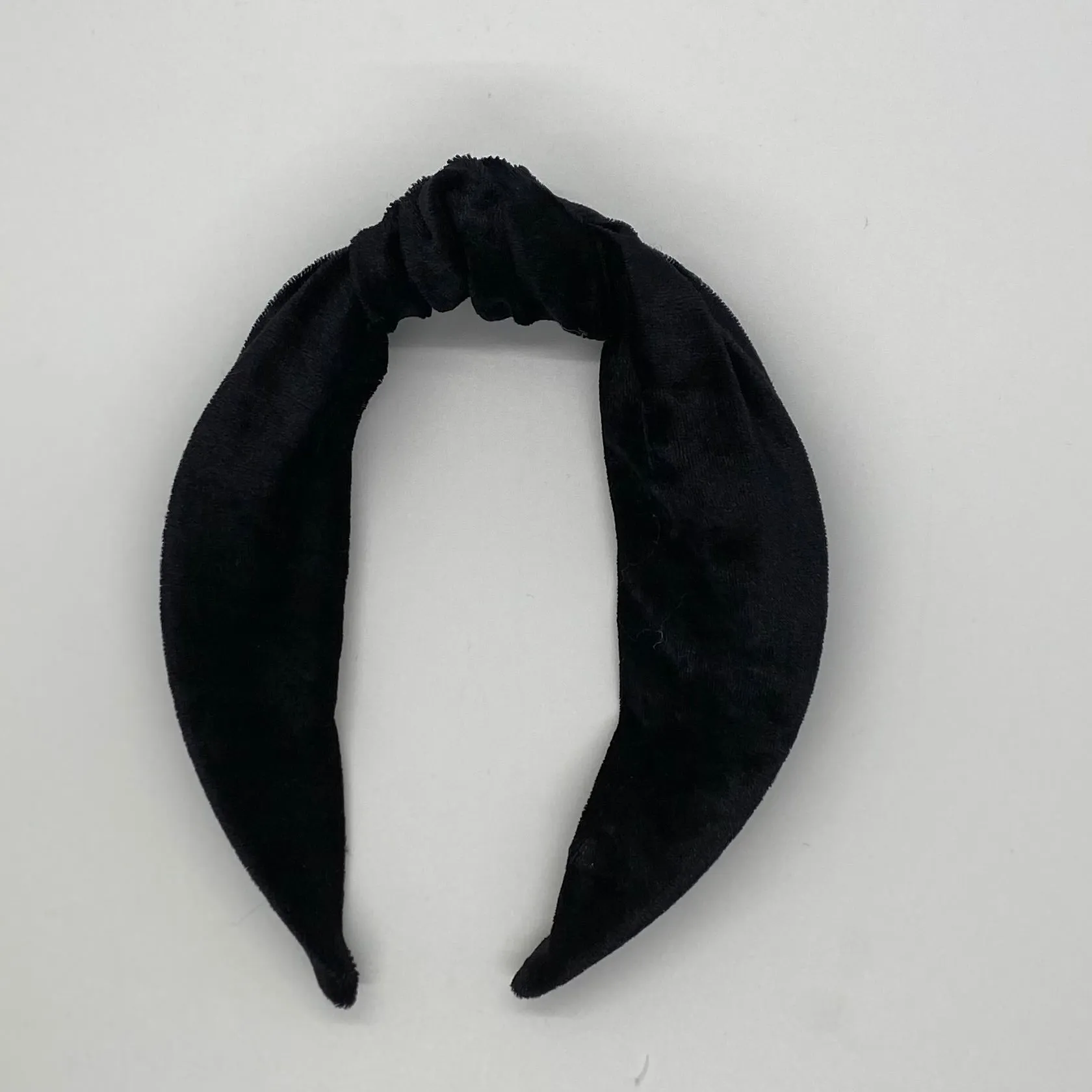Black Velvet Top Knot Headband