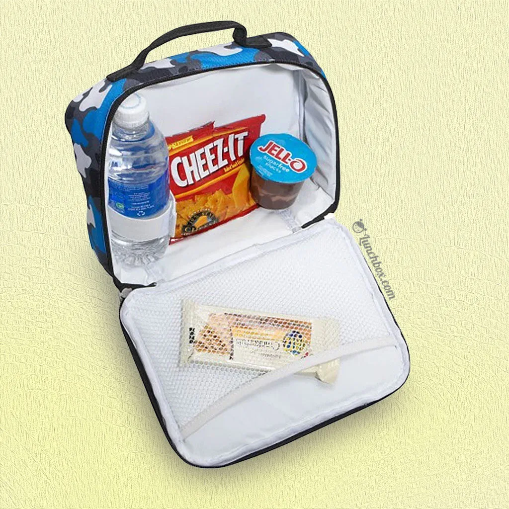 Blue Camo Insulated Lunchbox