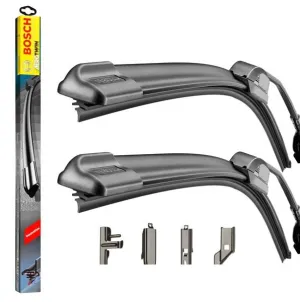 Bmw 6 Series/M6 E64 Convertible 2004-2011 Bosch Multi Clip Twin Pack Front Window Windscreen Replacement Wiper Blades Pair