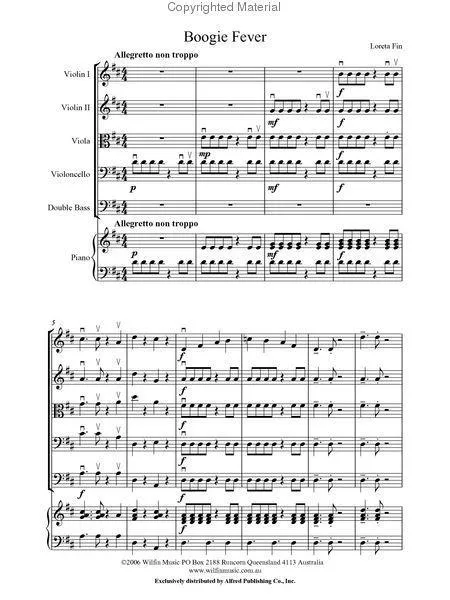 Boogie Fever (Loreta Fin) for String Orchestra