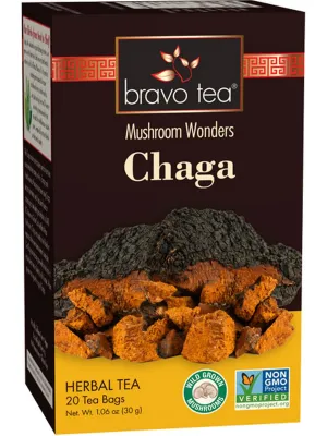 Bravo Tea, Chaga, 20 Tea Bags