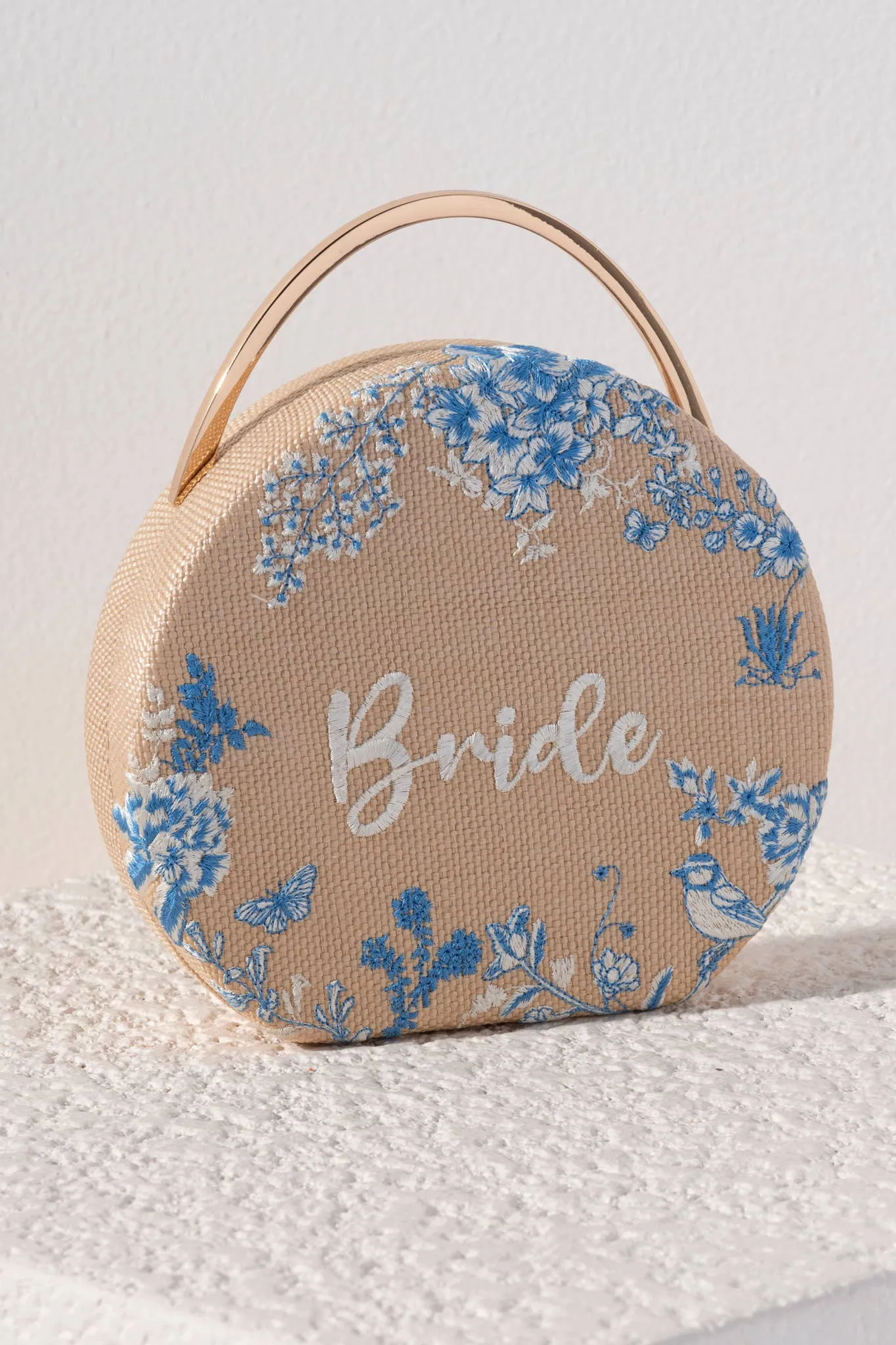 BRIDE ROUND TOP HANDLE BAG, NATURAL