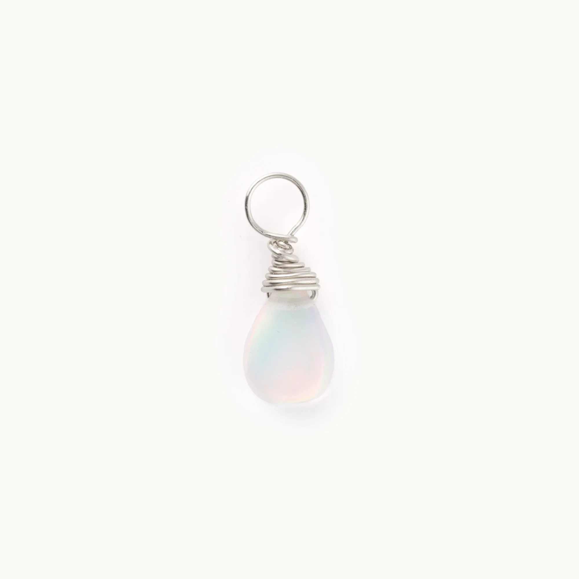 Briolette Charm | Sterling Silver