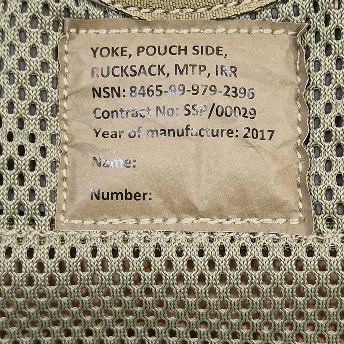 British Army Side Pocket Yoke MTP - Supergrade