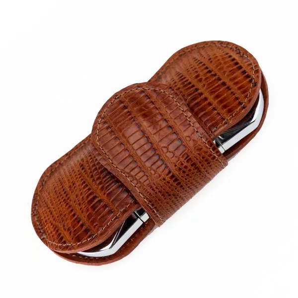 Brizard and Co. The "V" Cutter - Havana Lizard Pattern