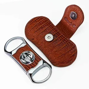 Brizard and Co. The "V" Cutter - Havana Lizard Pattern