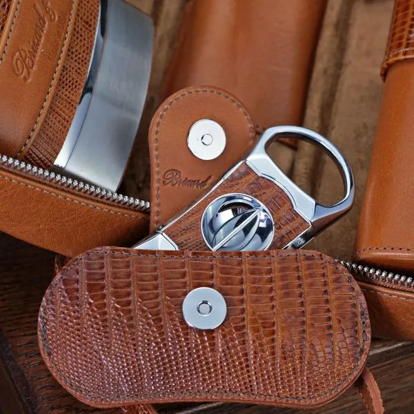 Brizard and Co. The "V" Cutter - Havana Lizard Pattern