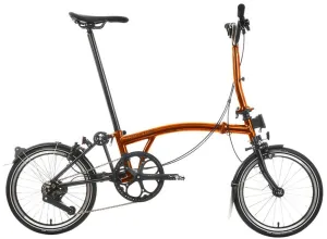 Brompton P Line Explore M12 Folding Bike - Flame Lacquer