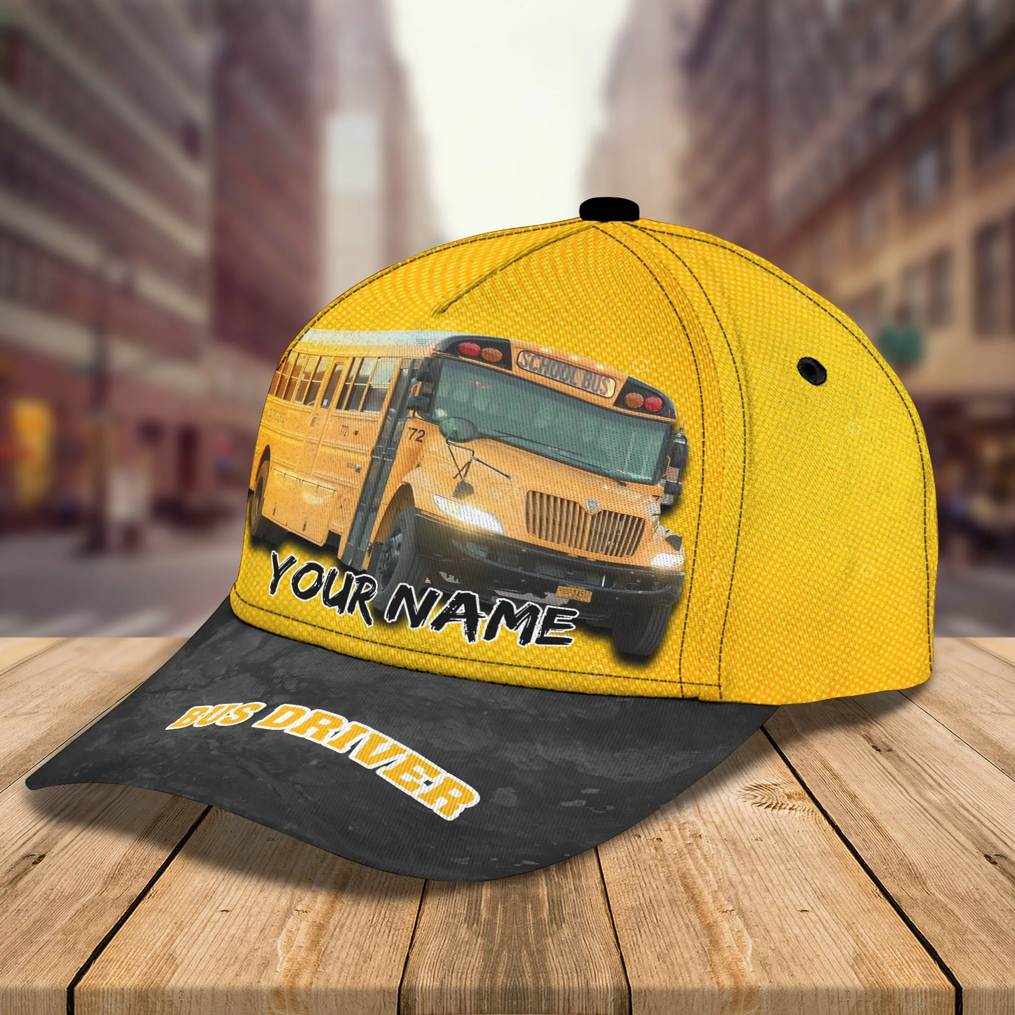 Bus 1 - Personalized Name Cap