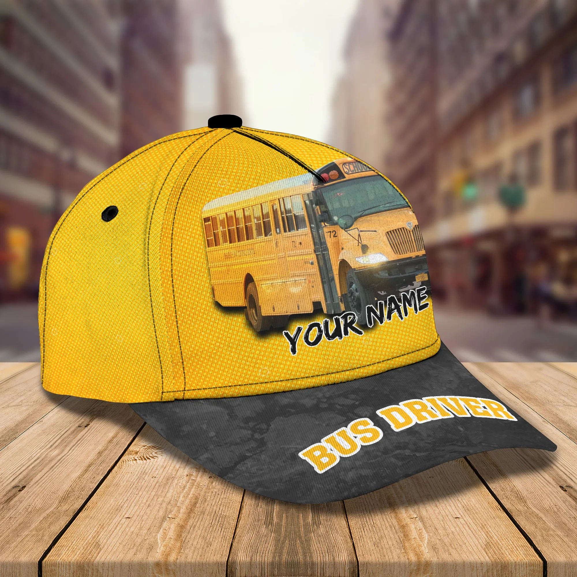 Bus 1 - Personalized Name Cap
