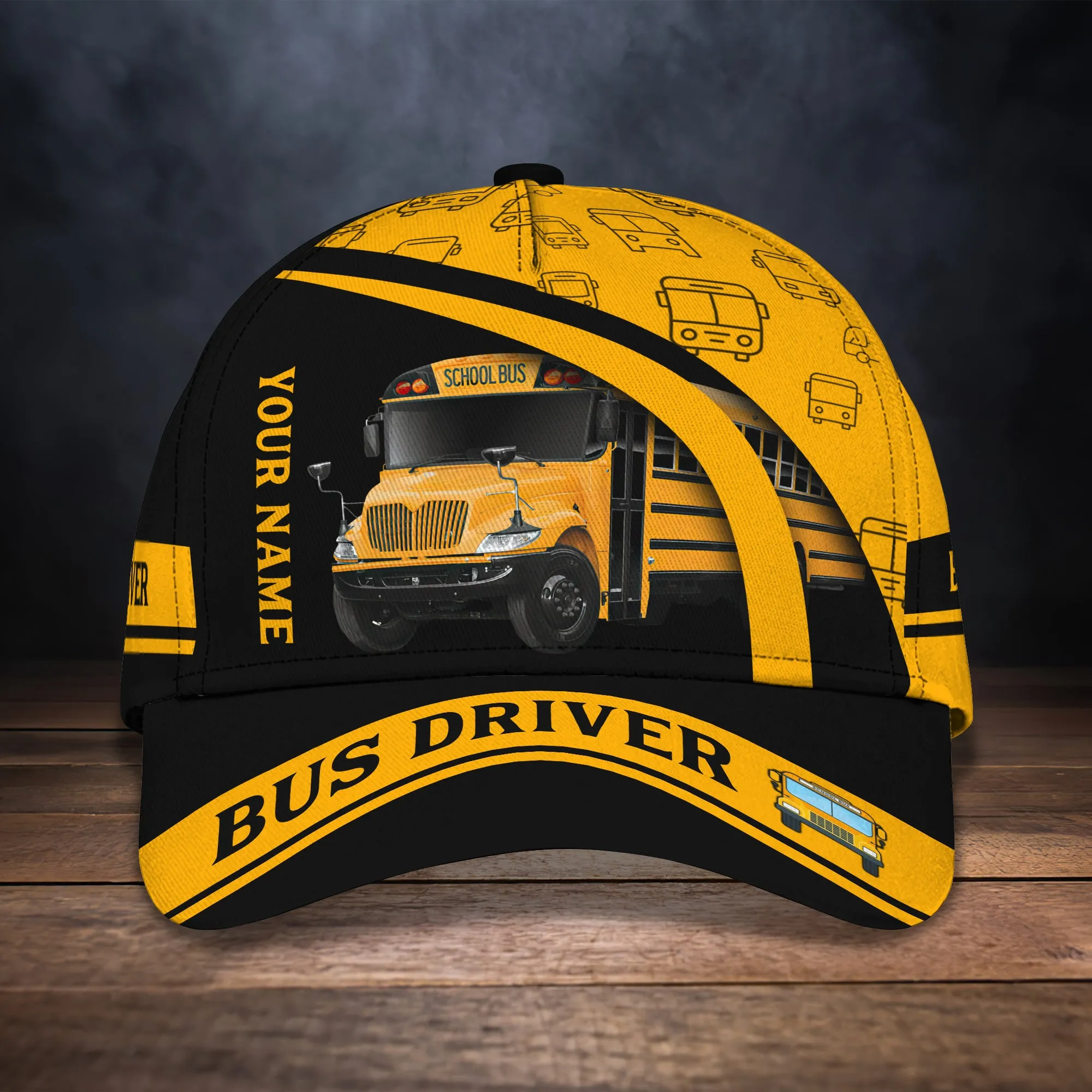 Bus Driver - Personalized Name Cap 02