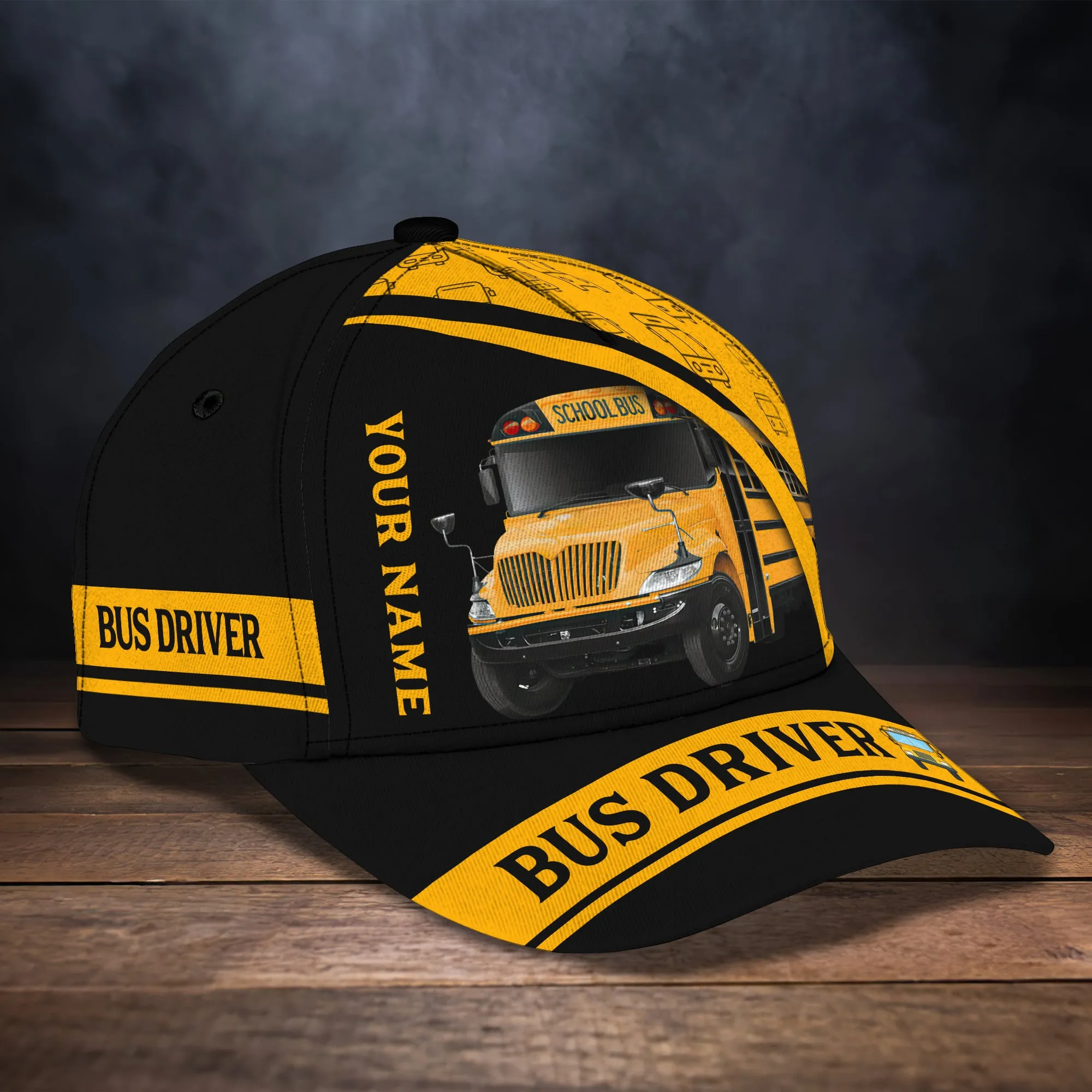 Bus Driver - Personalized Name Cap 02