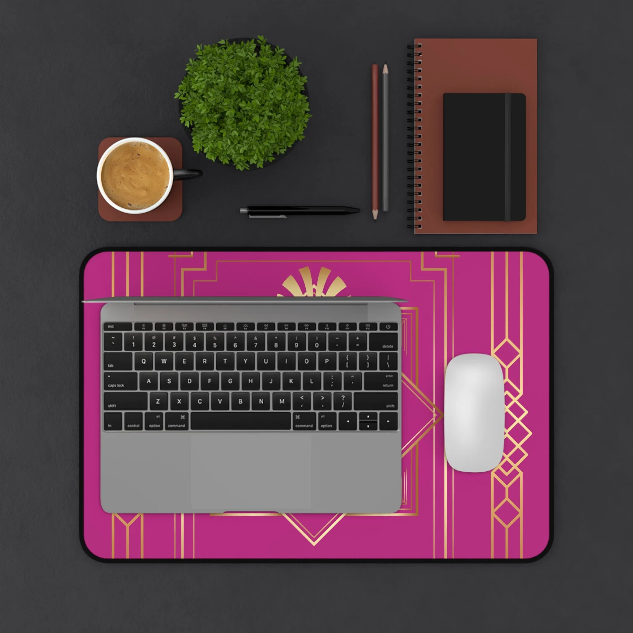 Business 2 (Pink) Desk Mat