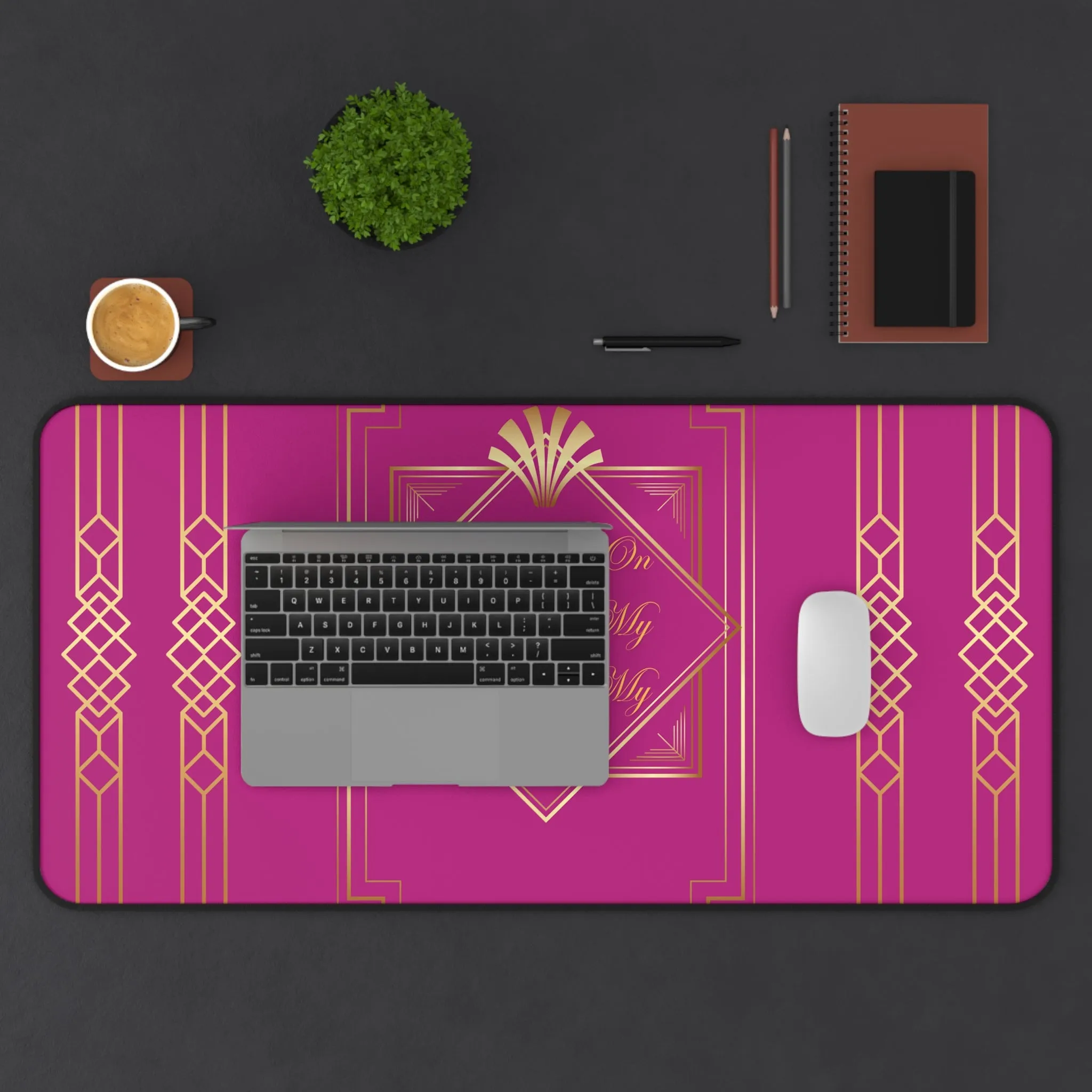 Business 2 (Pink) Desk Mat