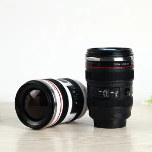 Camera Lens Shape Cup Coffee Tea Travel Mug Stainless Steel Vacuum Flasks worldwide store