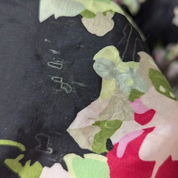 Camille La Vie Black Pink Green Floral Formal Satin Mermaid Maxi Prom Skirt 8
