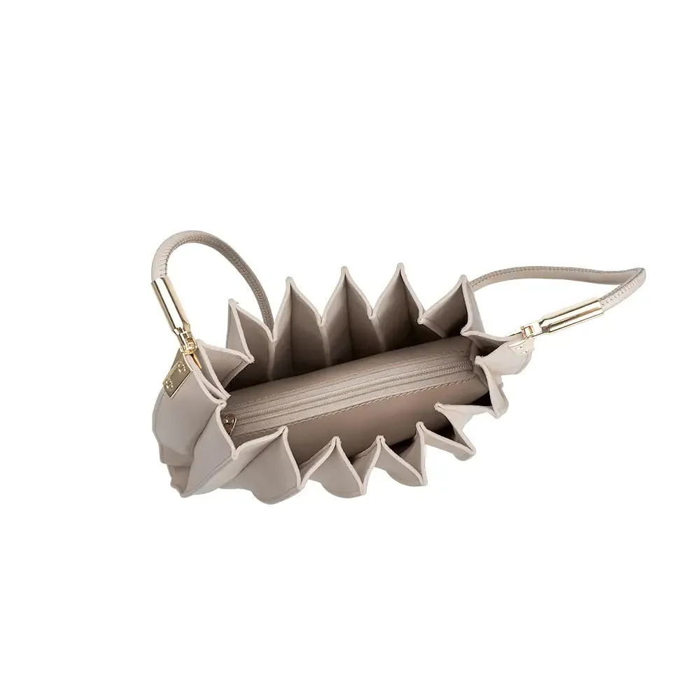 Carrie Pleated Vegan Shoulder Bag