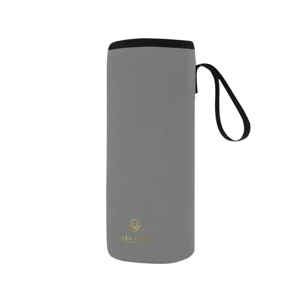 Cash Vision Medium Neoprene Water Bottle Pouch - Grey