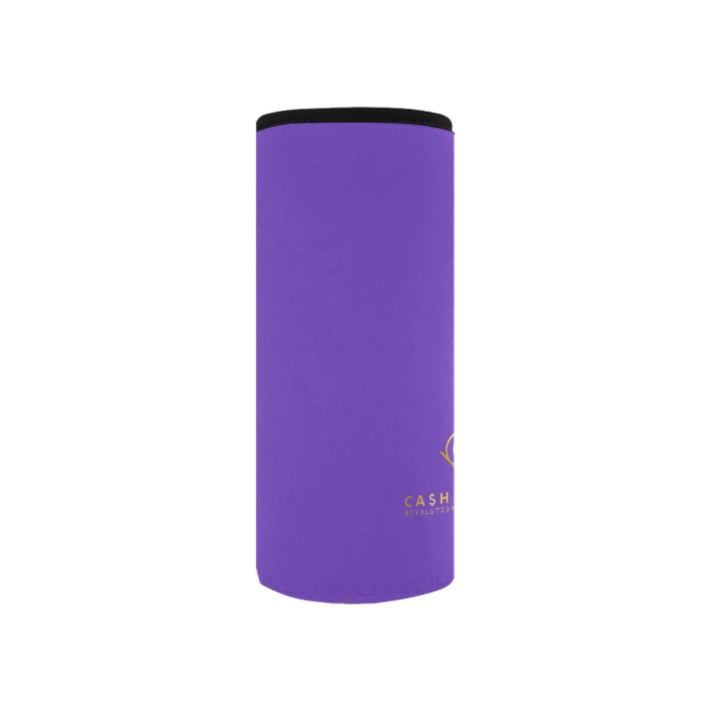 Cash Vision Small Neoprene Water Bottle Pouch - Purple