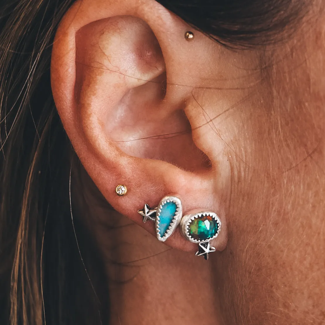 Celestial Single - Black Ethiopian Opal
