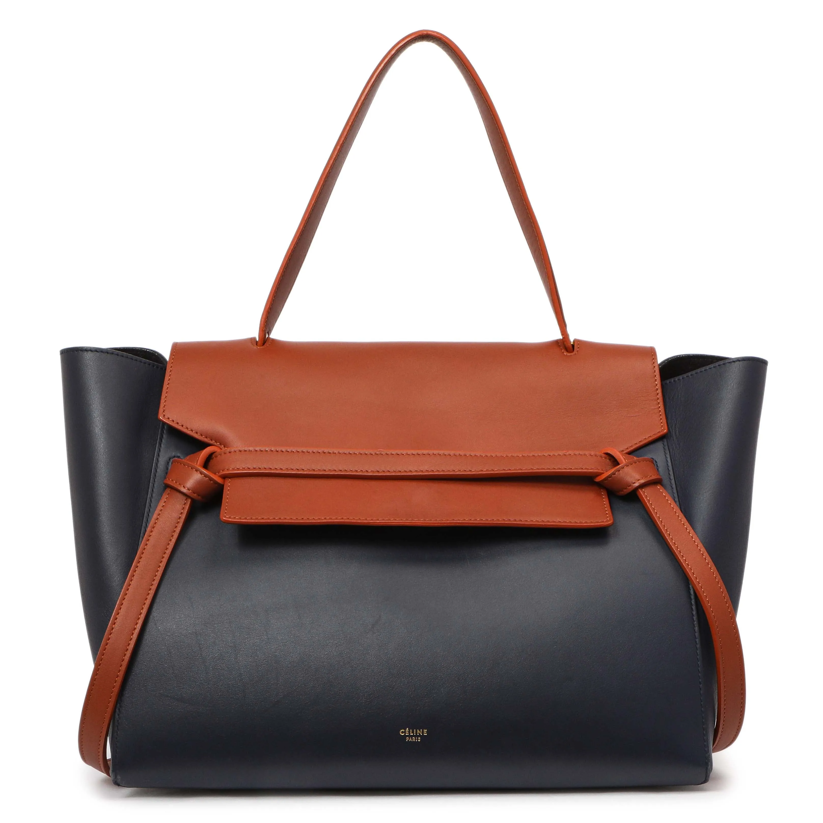 Celine Navy Brown Smooth Calfskin Small Belt Bag