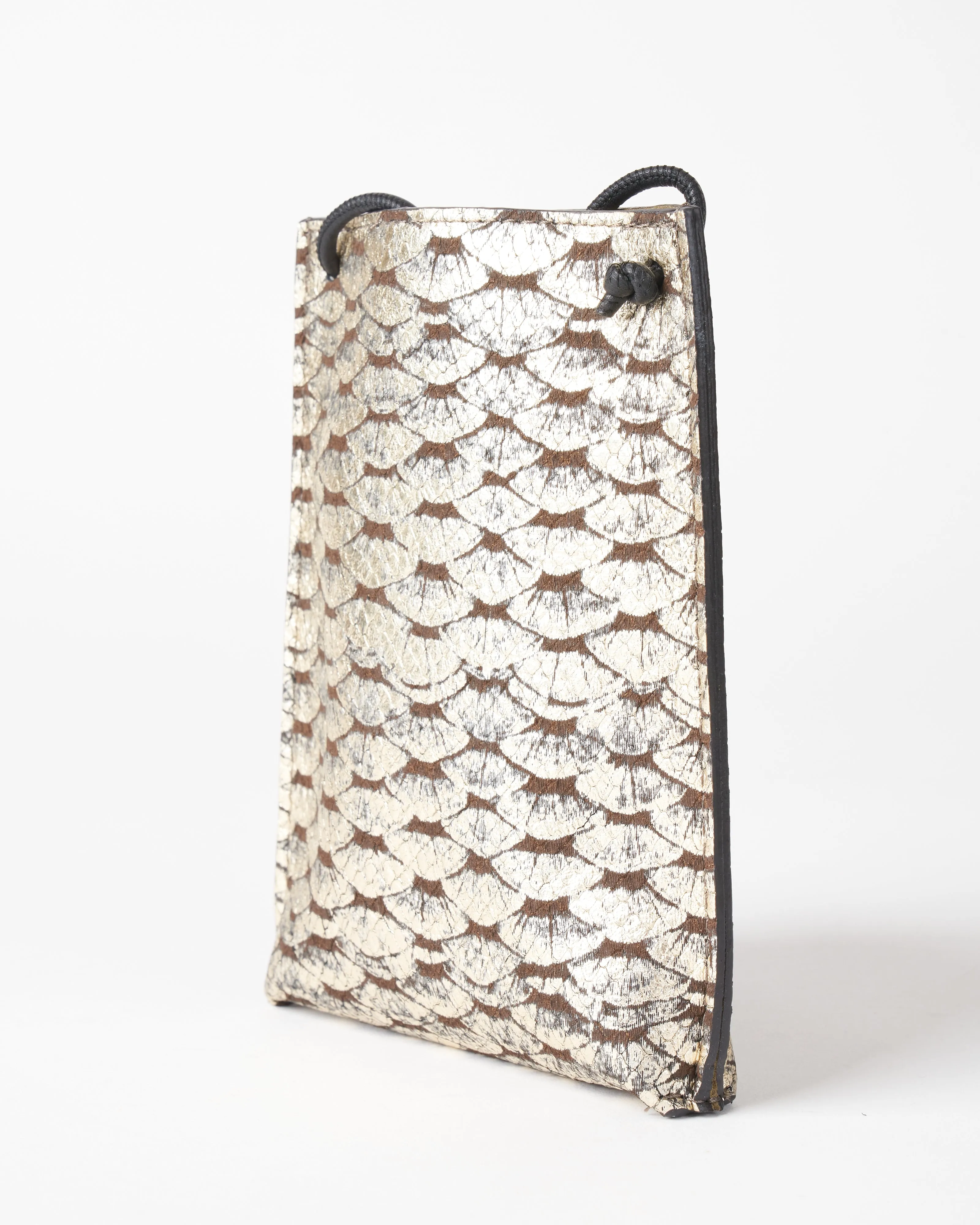 cell pouch - silver leaf