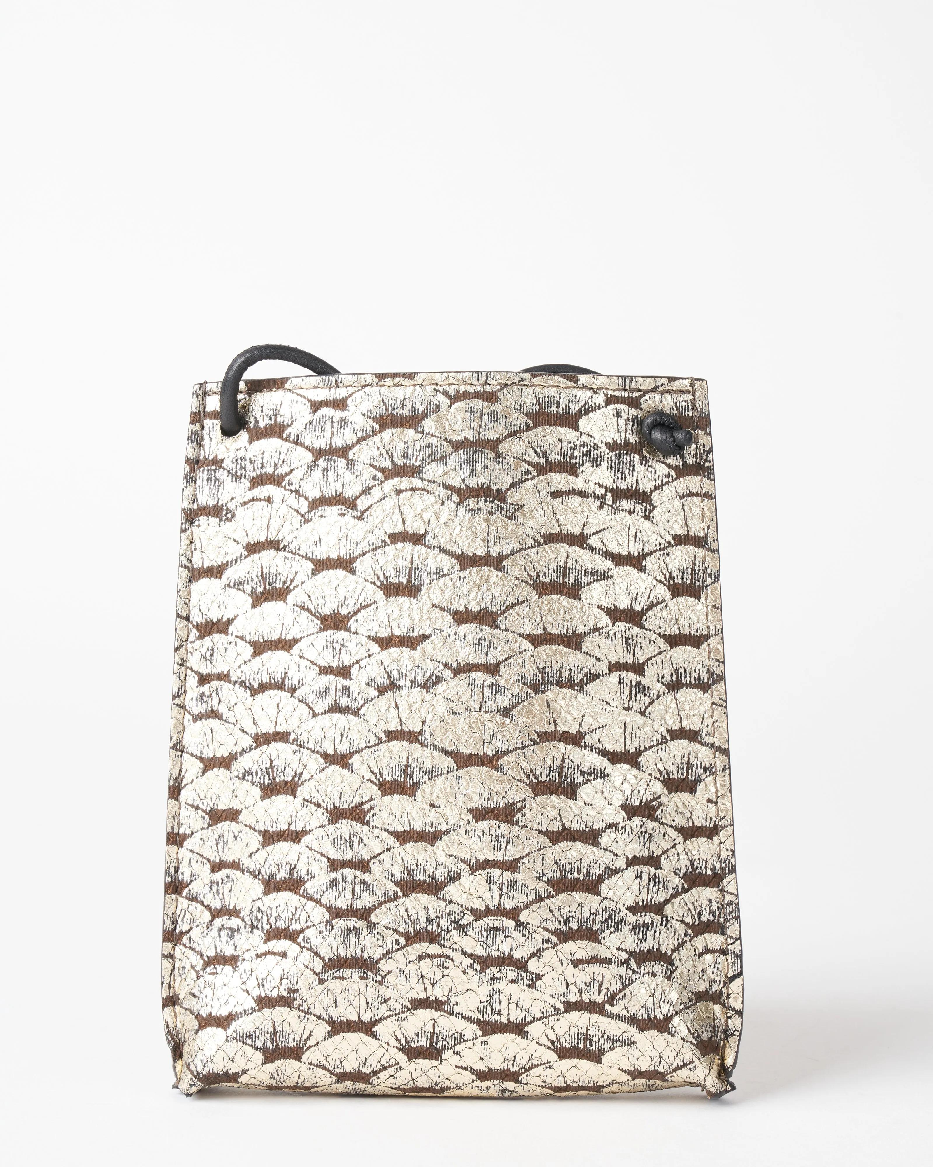 cell pouch - silver leaf