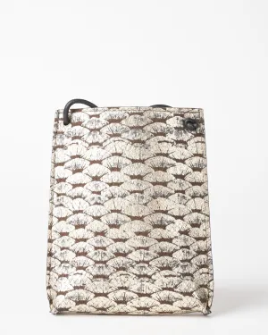 cell pouch - silver leaf