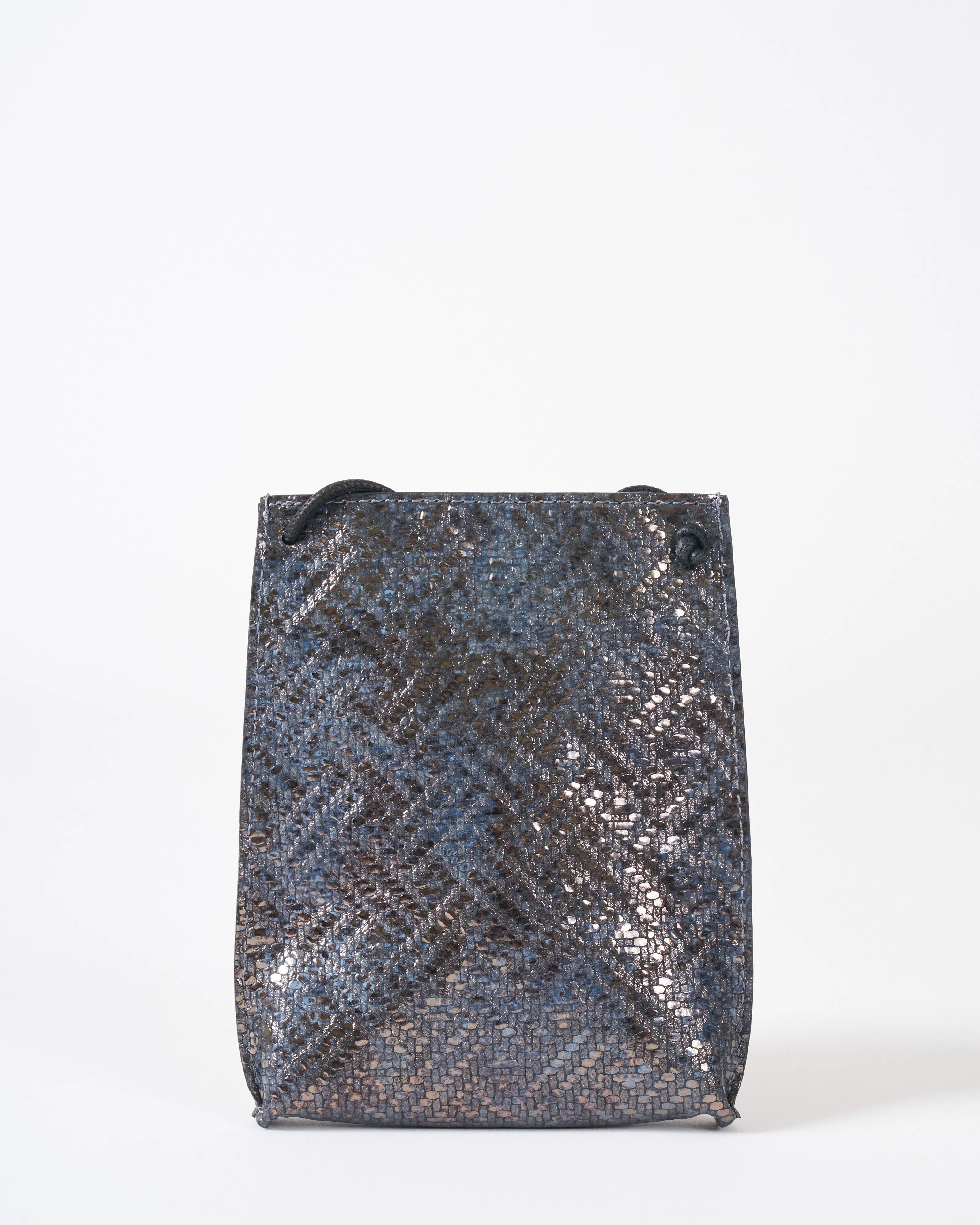 cell pouch - twill metallic
