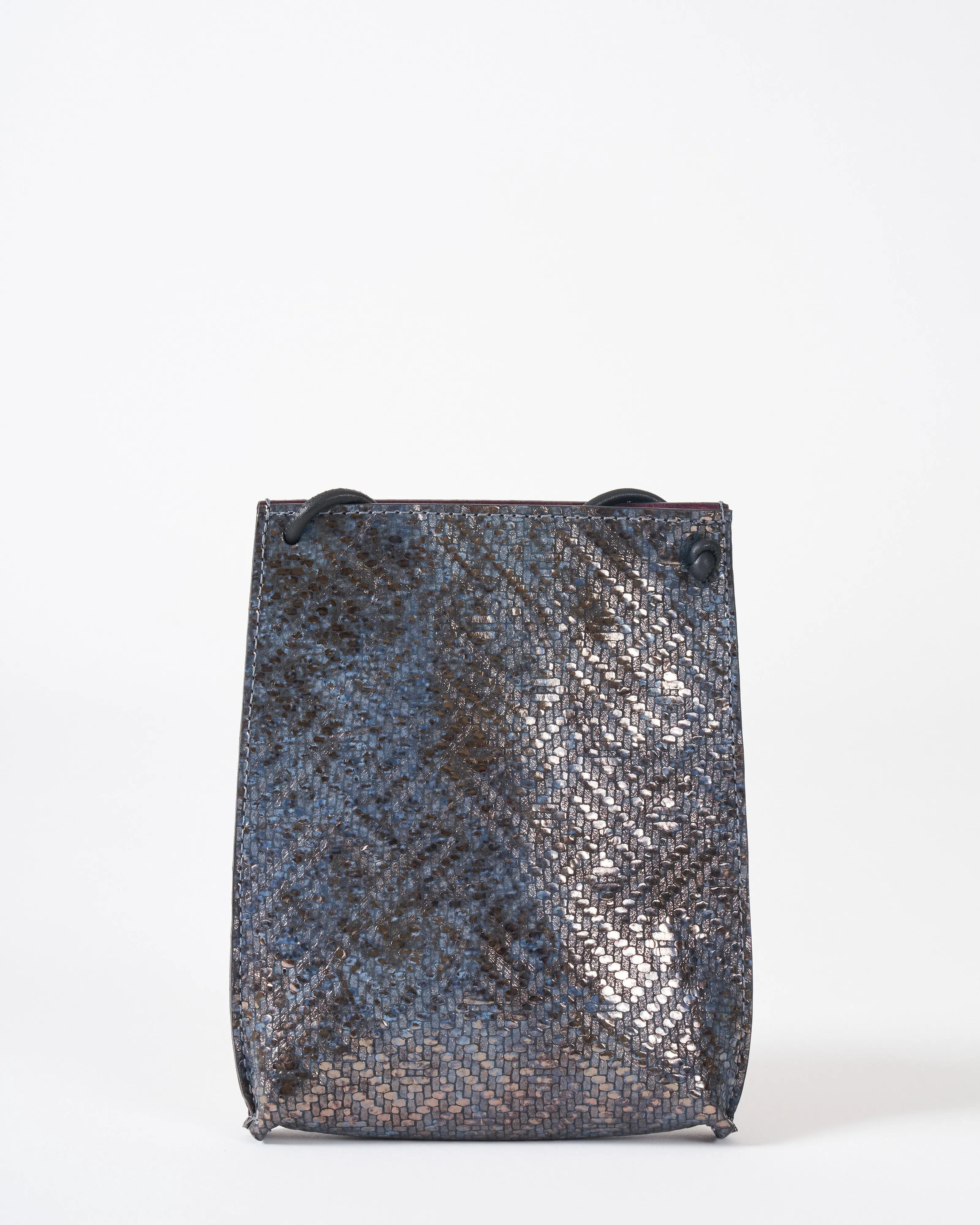 cell pouch - twill metallic