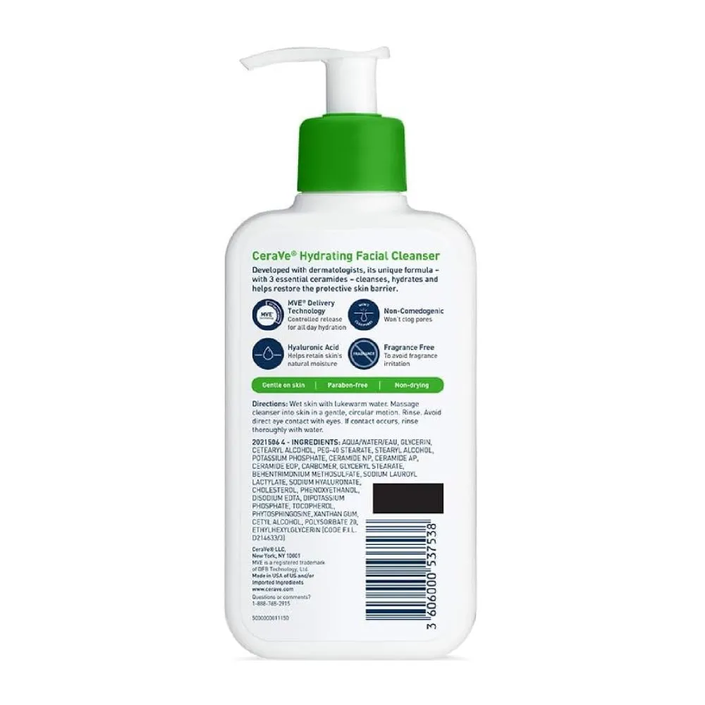 CERAVE HYDRATING CREAM TO FOAM CLEANSER 237ML