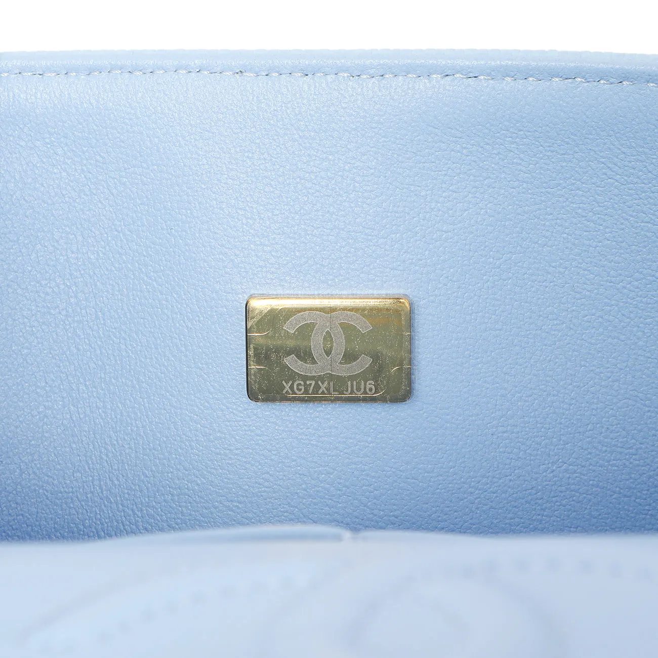 Chanel Blue Quilted Caviar Small Classic Double Flap