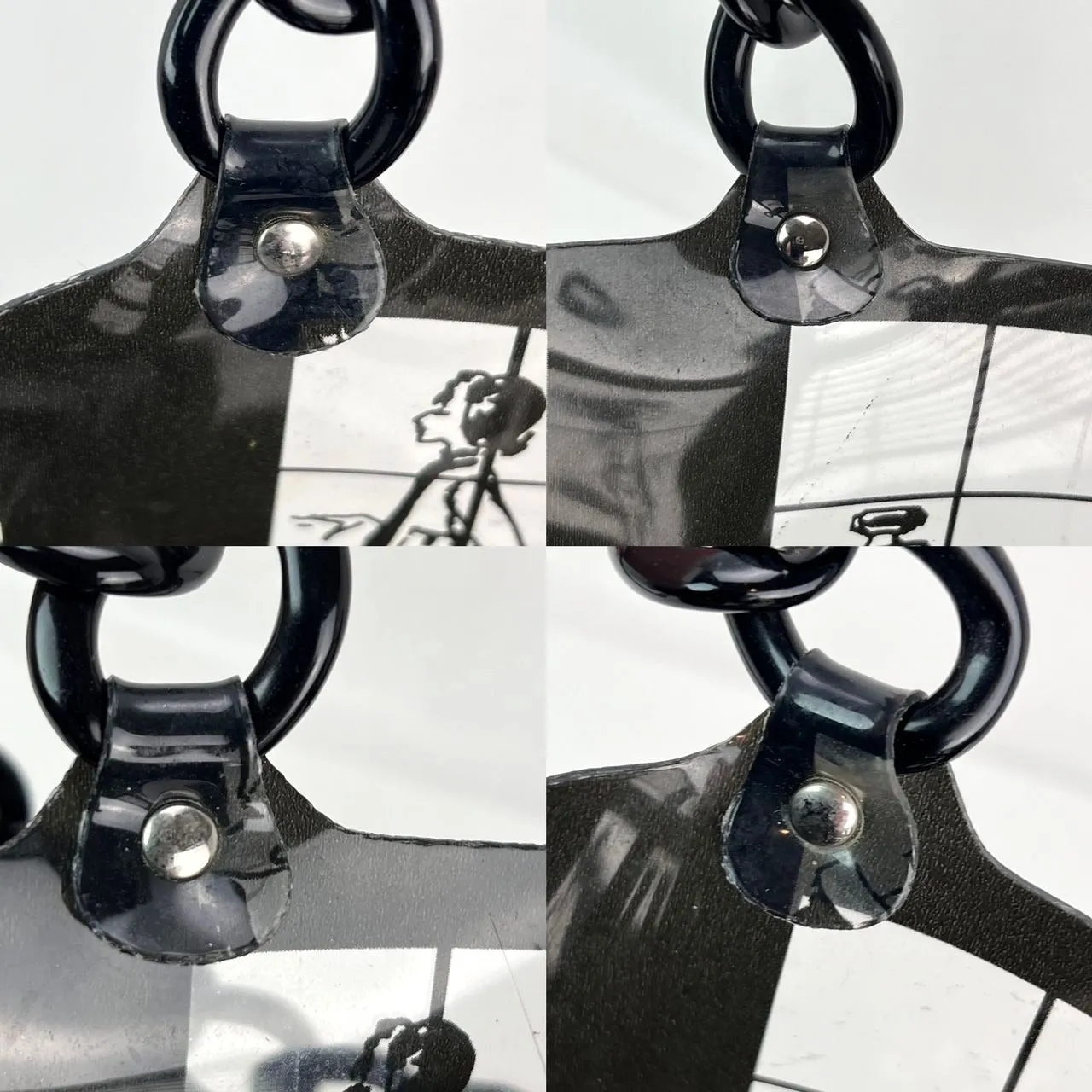 Chanel Vinyl Coco Window Black Tote